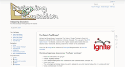 Desktop Screenshot of designingeducation.org