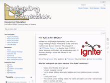 Tablet Screenshot of designingeducation.org